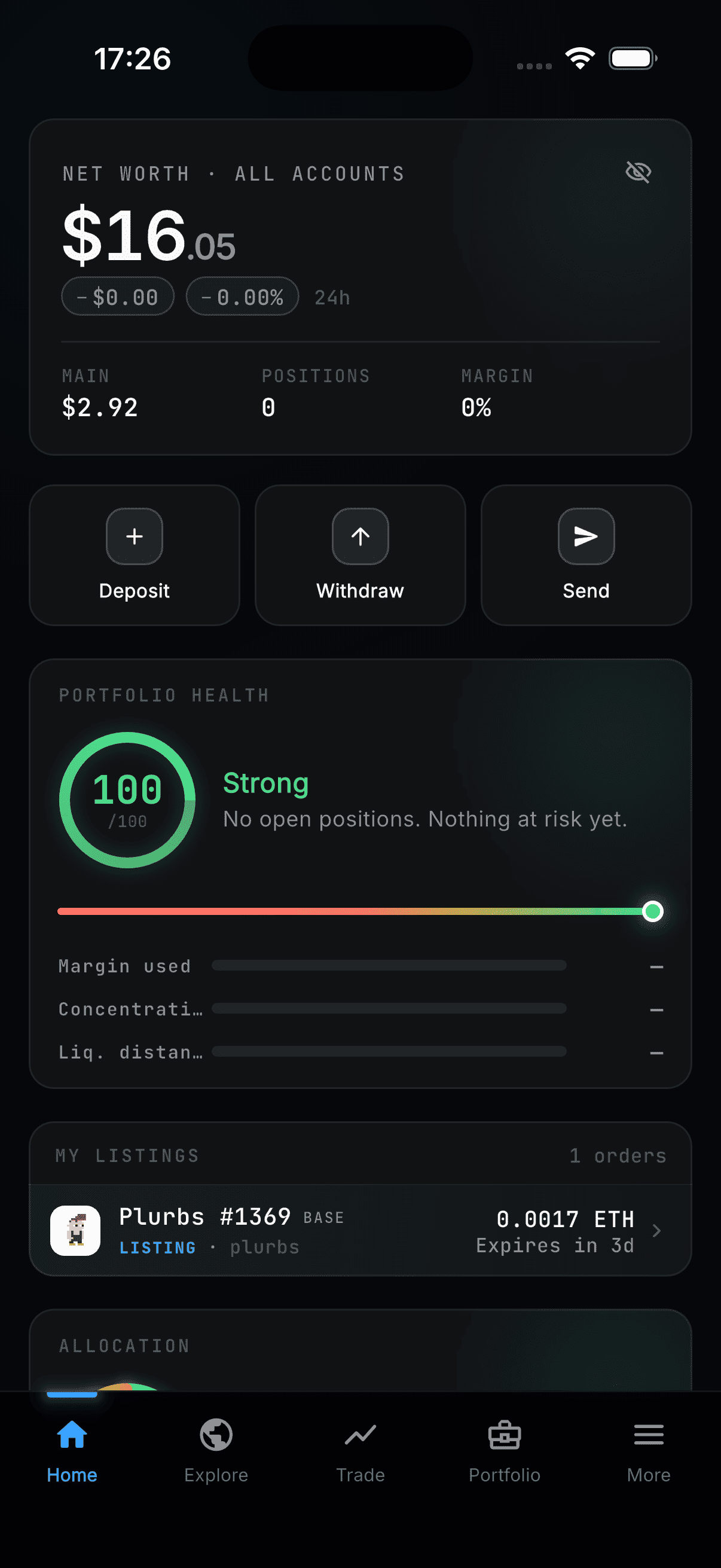 Trading mockup